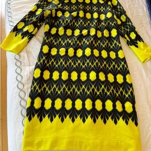 Just...Taylor Neon Yellow and Black Dress